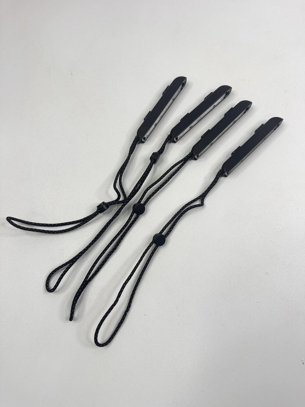 Nintendo Switch OEM Black Joy-Con Rail Attachment and Wrist Straps 2 Pairs